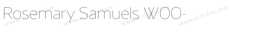 Rosemary Samuels W00字体转换